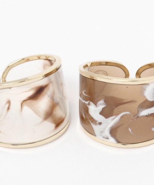 Heather（ヘザー）の「２ＷＡＹリングイヤーカフ　254915（リング・レディース・ブラウン系その他/ホワイト系その他・ONE SIZE）」の6枚目の写真