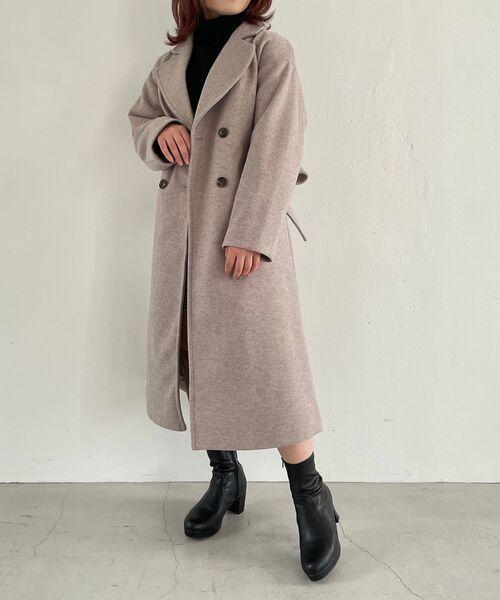 MAJESTIC LEGON(マジェスティックレゴン)の「イロドリロングコート(その他アウター・レディース・アイボリー/オートミール/イエロー/ピンク系その他/ミント/ブルー系その他5・SMALL/MEDIUM)」の21枚目の写真