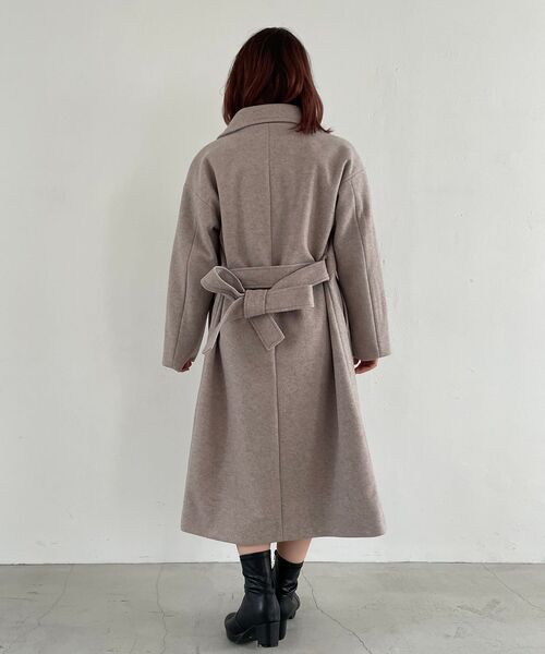 MAJESTIC LEGON(マジェスティックレゴン)の「イロドリロングコート(その他アウター・レディース・アイボリー/オートミール/イエロー/ピンク系その他/ミント/ブルー系その他5・SMALL/MEDIUM)」の19枚目の写真