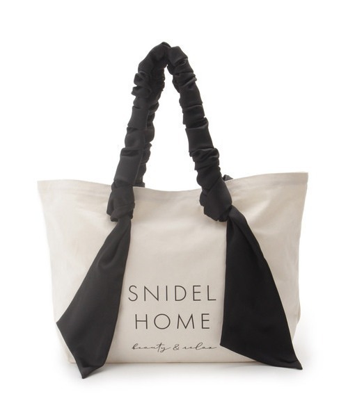 【美品】SNIDEL スナイデル キャンパス トートバッグ ブラック SNIDEL スナイデル 2022 トートバッグ 未使用品 ブラック