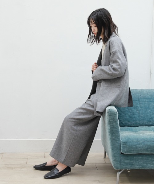 LAKOLE（ラコレ）の「ツイードバックリボンサロペット / 229019（サロペット/オーバーオール・レディース・ブラウン/グレー/サンドベージュ・SMALL/MEDIUM）」の5枚目の写真