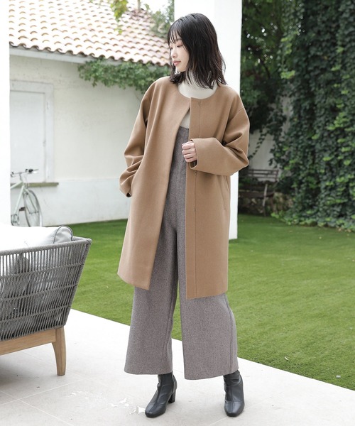 LAKOLE（ラコレ）の「ツイードバックリボンサロペット / 229019（サロペット/オーバーオール・レディース・ブラウン/グレー/サンドベージュ・SMALL/MEDIUM）」の10枚目の写真