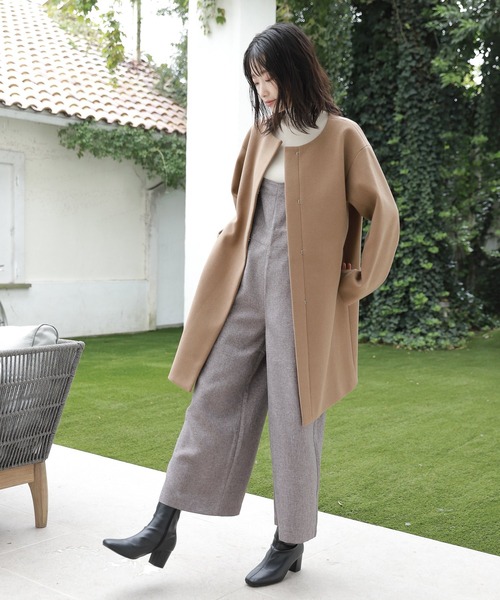 LAKOLE（ラコレ）の「ツイードバックリボンサロペット / 229019（サロペット/オーバーオール・レディース・ブラウン/グレー/サンドベージュ・SMALL/MEDIUM）」の12枚目の写真