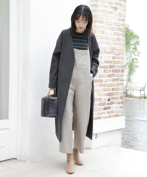 LAKOLE（ラコレ）の「ツイードバックリボンサロペット / 229019（サロペット/オーバーオール・レディース・ブラウン/グレー/サンドベージュ・SMALL/MEDIUM）」の19枚目の写真