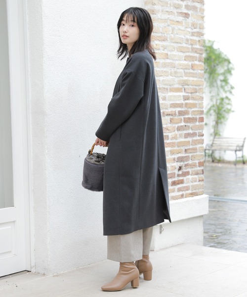 LAKOLE（ラコレ）の「ツイードバックリボンサロペット / 229019（サロペット/オーバーオール・レディース・ブラウン/グレー/サンドベージュ・SMALL/MEDIUM）」の21枚目の写真