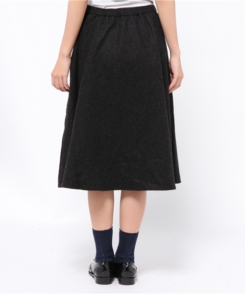 CIAOPANIC（チャオパニック）の「【Ciaopanic】ウール混ミモレ丈フレアSK（スカート・レディース・ライトベージュ/グレー/チャコールグレー・FREE）」の6枚目の写真