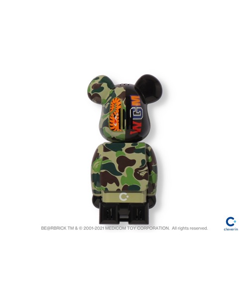 APE  置物 BAPE X CLEVERIN ABC SHARK BE＠RBRICK M（インテリア雑貨）｜A