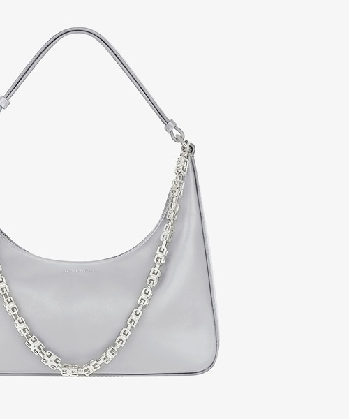 GIVENCHY(ジバンシイ)の「レザームーンカットアウトバッグ スモール(ハンドバッグ・レディース・グレー・ONE SIZE)」の3枚目の写真