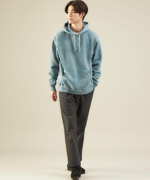 Russell Athletic（ラッセルアスレティック）の「【別注】＜RUSSELL ATHLETIC＞ガーメントダイ スウェット フーディー パーカー（パーカー・メンズ・ピンク/ケリー・XL/L/M）」の3枚目の写真