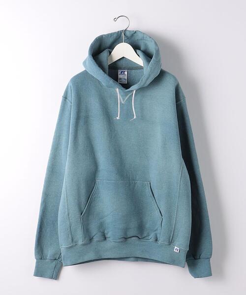 Russell Athletic（ラッセルアスレティック）の「【別注】＜RUSSELL ATHLETIC＞ガーメントダイ スウェット フーディー パーカー（パーカー・メンズ・ピンク/ケリー・XL/L/M）」の14枚目の写真