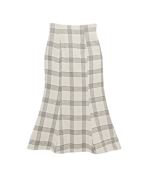 ADIRA（アディラ）の「キモウチェックマーメイドスカート（スカート・レディース・アイボリー/ブラック・MEDIUM）」の8枚目の写真