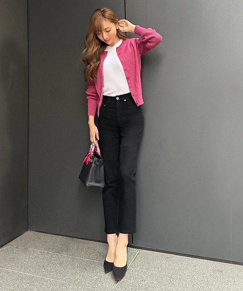 KOBE LETTUCE（コウベレタス）の「[岡部あゆみさんコラボ]スリムストレートデニムパンツ（デニムパンツ・レディース・ブルー/ダークインディゴブルー/ライトブルー/グレー/ブラック系・S/M/XS）」の6枚目の写真