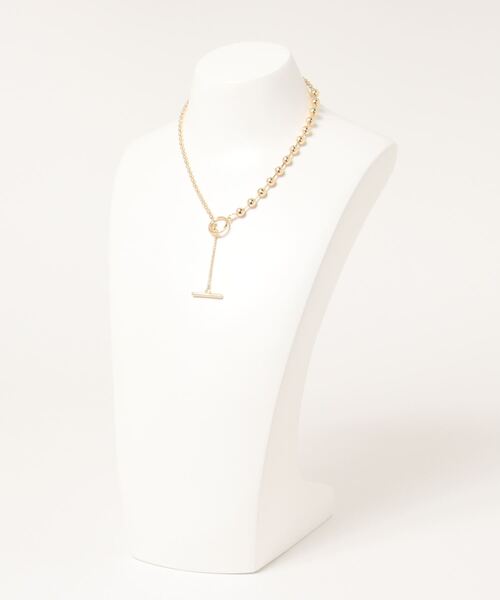 COLONY 2139（コロニートゥーワンスリーナイン）の「ミックスボールチェーンネックレス（ネックレス・レディース・シルバー/ゴールド・FREE）」の5枚目の写真