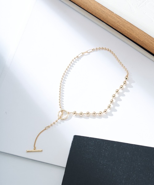 COLONY 2139（コロニートゥーワンスリーナイン）の「ミックスボールチェーンネックレス（ネックレス・レディース・シルバー/ゴールド・FREE）」の2枚目の写真