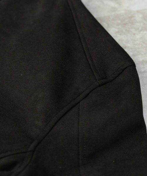 NYLAUS(ナイラス)の「フェイクスウェード シングルライダースジャケット(ライダースジャケット・メンズ・ブラック/キャメル・M/L/LL)」の14枚目の写真