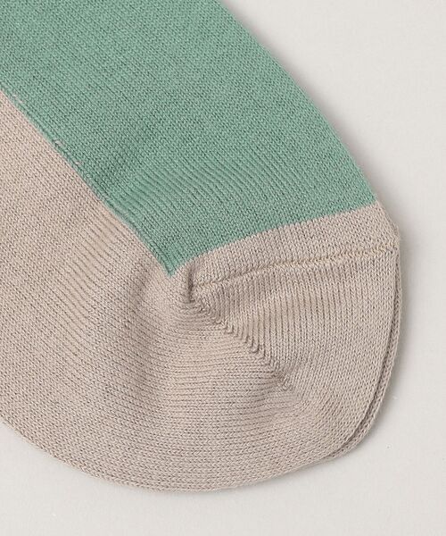 SHIPS(シップス)の「SHIPS: 2トーン アンクルソックス(ソックス/靴下・メンズ・ホワイト/グレー/ベージュ/ケリー・ONE SIZE)」の7枚目の写真