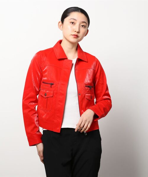 Desigual(デシグアル)の「ポケット PUレザージャケット(その他アウター・レディース・ホワイト/レッド・S/M/L/XL/XS)」の19枚目の写真