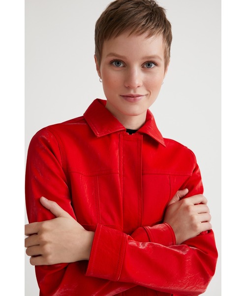 Desigual(デシグアル)の「ポケット PUレザージャケット(その他アウター・レディース・ホワイト/レッド・S/M/L/XL/XS)」の17枚目の写真
