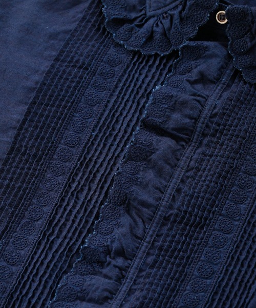 45R（フォーティファイブアール）の「薄オックスのアニーシャツ（インディゴ 濃）（シャツ/ブラウス・レディース・インディゴブルー・M/L）」の10枚目の写真