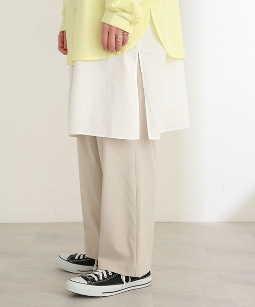 SENSE OF PLACE by URBAN RESEARCH（センスオブプレイスバイアーバンリサーチ）の「バンドカラーロングシャツ（シャツ/ブラウス・メンズ・ホワイト/ライトブルー・MEDIUM/LARGE）」の3枚目の写真