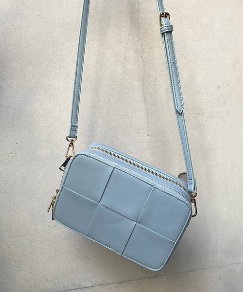 DouDou（ドゥドゥ）の「【新色追加】【WEB限定】メッシュサイフショルダー（ショルダーバッグ・レディース・サックスブルー/ブラック/ベージュ/アイボリー・FREE）」の5枚目の写真