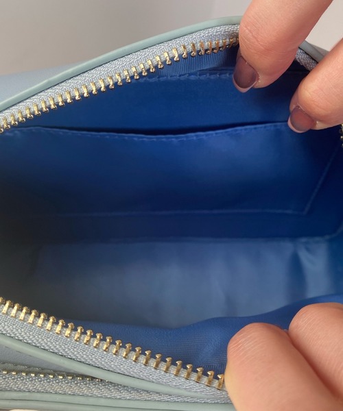 DouDou（ドゥドゥ）の「【新色追加】【WEB限定】メッシュサイフショルダー（ショルダーバッグ・レディース・サックスブルー/ブラック/ベージュ/アイボリー・FREE）」の9枚目の写真