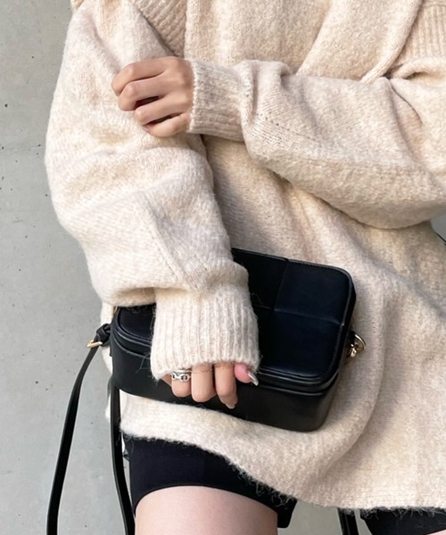 DouDou（ドゥドゥ）の「【新色追加】【WEB限定】メッシュサイフショルダー（ショルダーバッグ・レディース・サックスブルー/ブラック/ベージュ/アイボリー・FREE）」の12枚目の写真