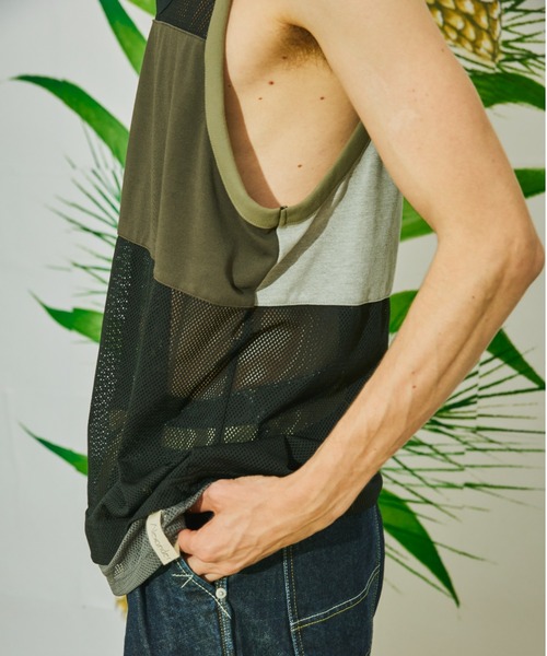 AlexanderLeeChang(アレキサンダーリーチャン)の「AlexanderLeeChang アレキサンダーリーチャン / MESH TANK 22 メッシュタンクトップ 22/ AC012204(タンクトップ・レディース・ブラック/グレー・2/3)」の13枚目の写真