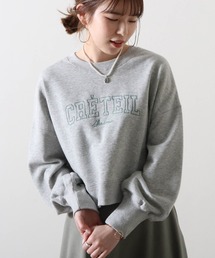 Cheek | 刺繍裏毛プルオーバー(スウェット)