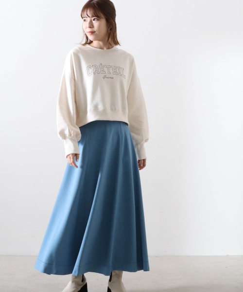 Cheek(チーク)の「刺繍裏毛プルオーバー(スウェット・レディース・グレー/イエロー/オフホワイト・MEDIUM)」の15枚目の写真