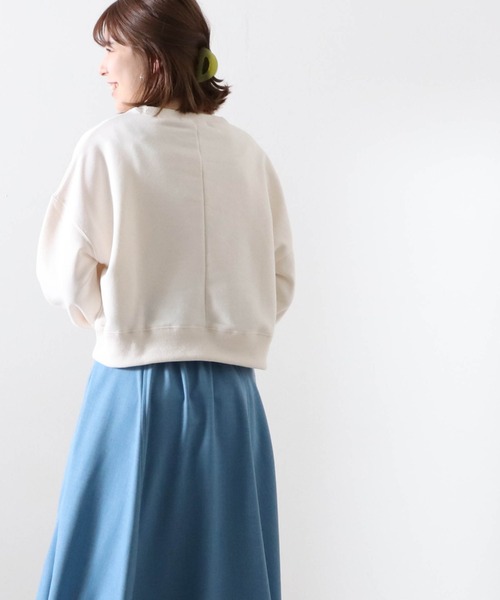 Cheek(チーク)の「刺繍裏毛プルオーバー(スウェット・レディース・グレー/イエロー/オフホワイト・MEDIUM)」の18枚目の写真