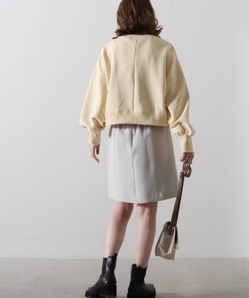 Cheek(チーク)の「刺繍裏毛プルオーバー(スウェット・レディース・グレー/イエロー/オフホワイト・MEDIUM)」の10枚目の写真