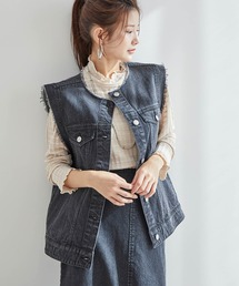 vis-`a-vis | 【WEB限定】デニムベストブルゾン(ベスト)