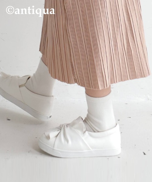 antiqua（アンティカ）の「ランダムプリーツキャミワンピース（ワンピース・キッズ・ベージュ/ブラック・5/3/6/4）」の8枚目の写真