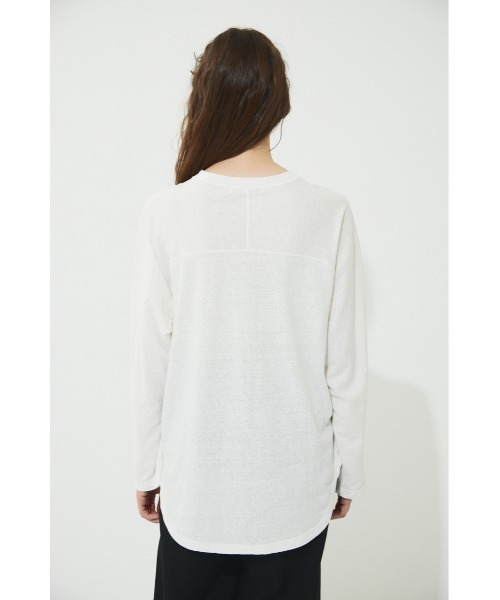 BLACK BY MOUSSY(ブラックバイマウジー)の「foot ball longsleeve t-shirt(フットボールロングスリーブTシャツ)(Tシャツ/カットソー・レディース・ライトブルー/パープル/ホワイト/ピンク・FREE)」の11枚目の写真