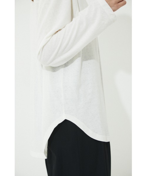 BLACK BY MOUSSY(ブラックバイマウジー)の「foot ball longsleeve t-shirt(フットボールロングスリーブTシャツ)(Tシャツ/カットソー・レディース・ライトブルー/パープル/ホワイト/ピンク・FREE)」の13枚目の写真