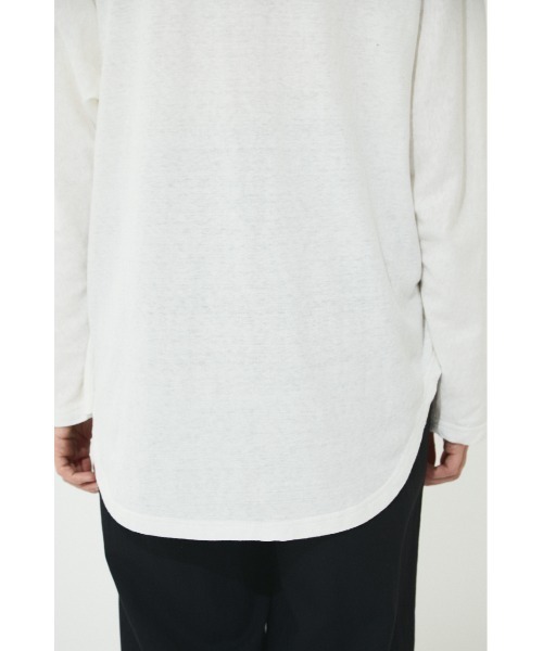 BLACK BY MOUSSY(ブラックバイマウジー)の「foot ball longsleeve t-shirt(フットボールロングスリーブTシャツ)(Tシャツ/カットソー・レディース・ライトブルー/パープル/ホワイト/ピンク・FREE)」の14枚目の写真