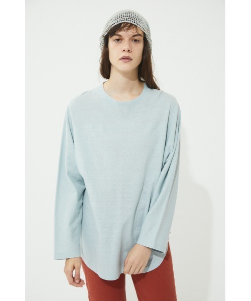 BLACK BY MOUSSY(ブラックバイマウジー)の「foot ball longsleeve t-shirt(フットボールロングスリーブTシャツ)(Tシャツ/カットソー・レディース・ライトブルー/パープル/ホワイト/ピンク・FREE)」の16枚目の写真