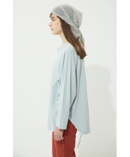 BLACK BY MOUSSY(ブラックバイマウジー)の「foot ball longsleeve t-shirt(フットボールロングスリーブTシャツ)(Tシャツ/カットソー・レディース・ライトブルー/パープル/ホワイト/ピンク・FREE)」の19枚目の写真