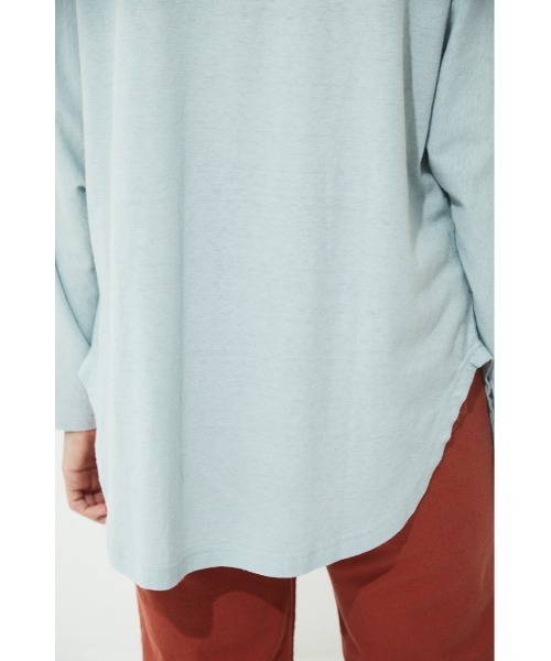 BLACK BY MOUSSY(ブラックバイマウジー)の「foot ball longsleeve t-shirt(フットボールロングスリーブTシャツ)(Tシャツ/カットソー・レディース・ライトブルー/パープル/ホワイト/ピンク・FREE)」の22枚目の写真