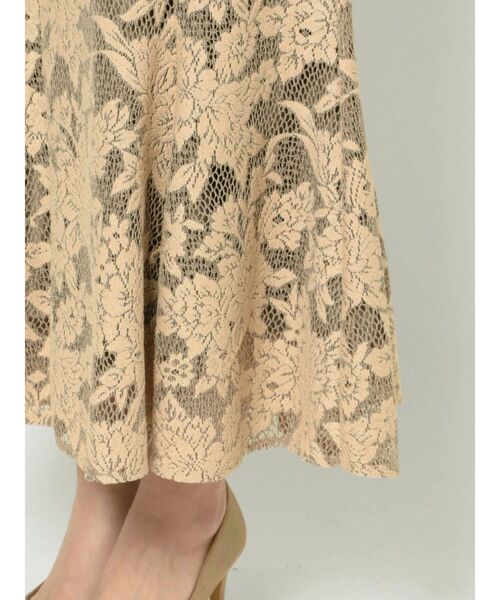 LAGUNAMOON（ラグナムーン）の「LADYジャガードレースフレアーワンピース（ドレス・レディース・ベージュ/ブルー/ブラック・SMALL/MEDIUM）」の22枚目の写真