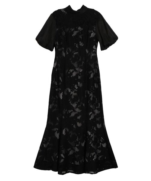 LAGUNAMOON（ラグナムーン）の「LADYジャガードレースフレアーワンピース（ドレス・レディース・ベージュ/ブルー/ブラック・SMALL/MEDIUM）」の18枚目の写真