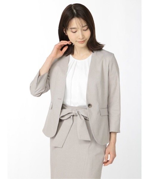 エムエフエディトリアルレディース M F Editorial Women 綿麻シャーク ベージュ セットアップパンツ スカートございます を購入できます Taka Q セットアップ M F Editorial エムエフエディトリアル のスーツジャケット エムエフ