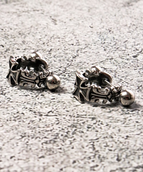 FUNALIVE(ファンアライブ)の「JON ステンレスピアス 両耳用 2点セット 韓国製(ピアス(両耳用)・メンズ・A/B/C/D/E/F/G/H/J・FREE)」の3枚目の写真