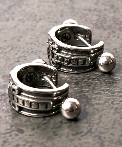 FUNALIVE(ファンアライブ)の「JON ステンレスピアス 両耳用 2点セット 韓国製(ピアス(両耳用)・メンズ・A/B/C/D/E/F/G/H/J・FREE)」の16枚目の写真