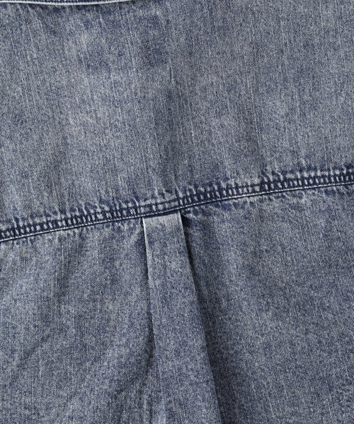 HONEYSUCKLE ROSE（ハニーサックルローズ）の「【HONEYSUCKLE ROSE】ショートデニムシャツアウター（シャツ/ブラウス・レディース・ライトインディゴブルー・L/M）」の13枚目の写真