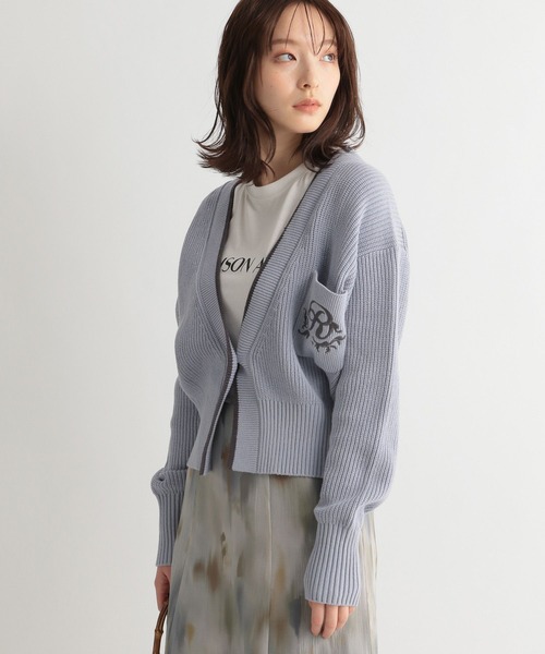 Andemiu(アンデミュウ)の「カタアゼシシュウカーディガン273036(カーディガン/ボレロ・レディース・ホワイト/ブラウン/ブルー・FREE)」の9枚目の写真