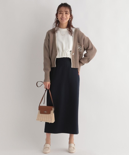 Andemiu(アンデミュウ)の「カタアゼシシュウカーディガン273036(カーディガン/ボレロ・レディース・ホワイト/ブラウン/ブルー・FREE)」の16枚目の写真