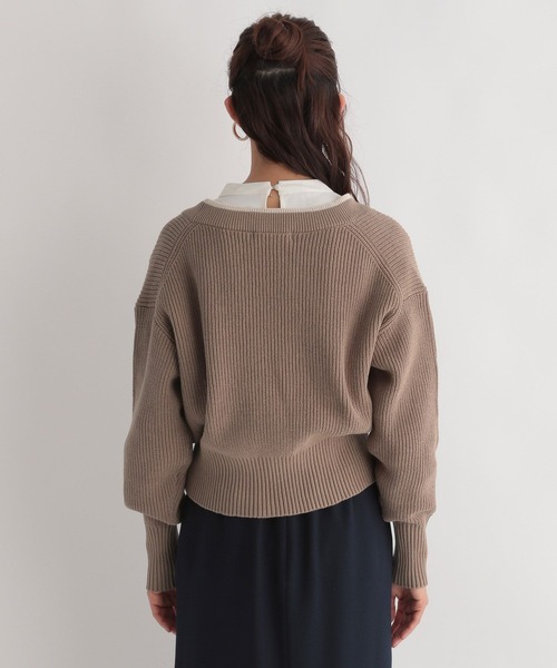 Andemiu(アンデミュウ)の「カタアゼシシュウカーディガン273036(カーディガン/ボレロ・レディース・ホワイト/ブラウン/ブルー・FREE)」の22枚目の写真