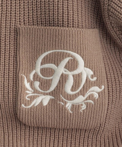 Andemiu(アンデミュウ)の「カタアゼシシュウカーディガン273036(カーディガン/ボレロ・レディース・ホワイト/ブラウン/ブルー・FREE)」の15枚目の写真